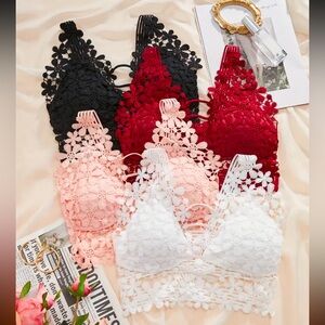 New in bag Lace Bralette Set - 4 total - Size Medium